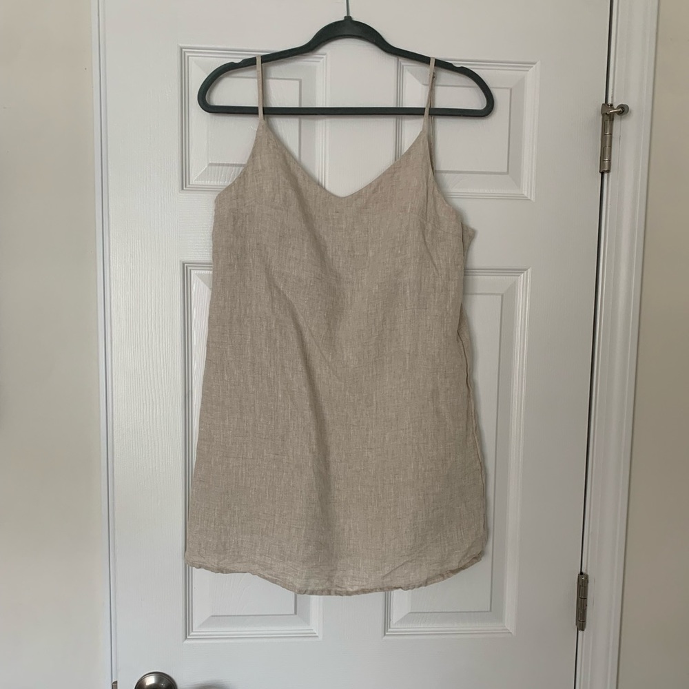 Bed Threads Oatmeal 100% French Flax Linen Slip - Picture 2 of 15